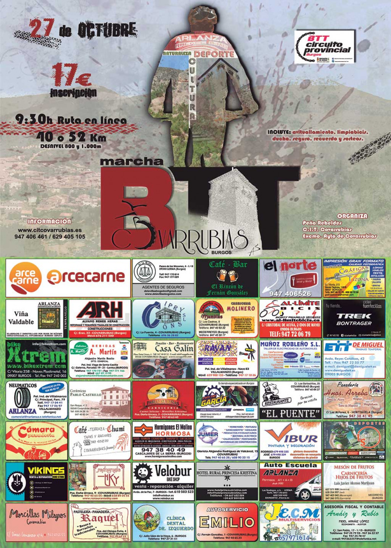 XXVII BTT COVARRUBIAS - Inscríbete