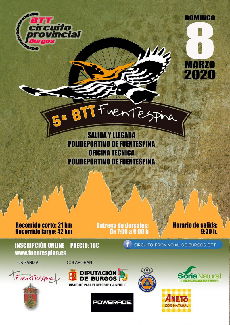 V BTT LA ABUBILLA DE FUENTESPINA - Inscríbete