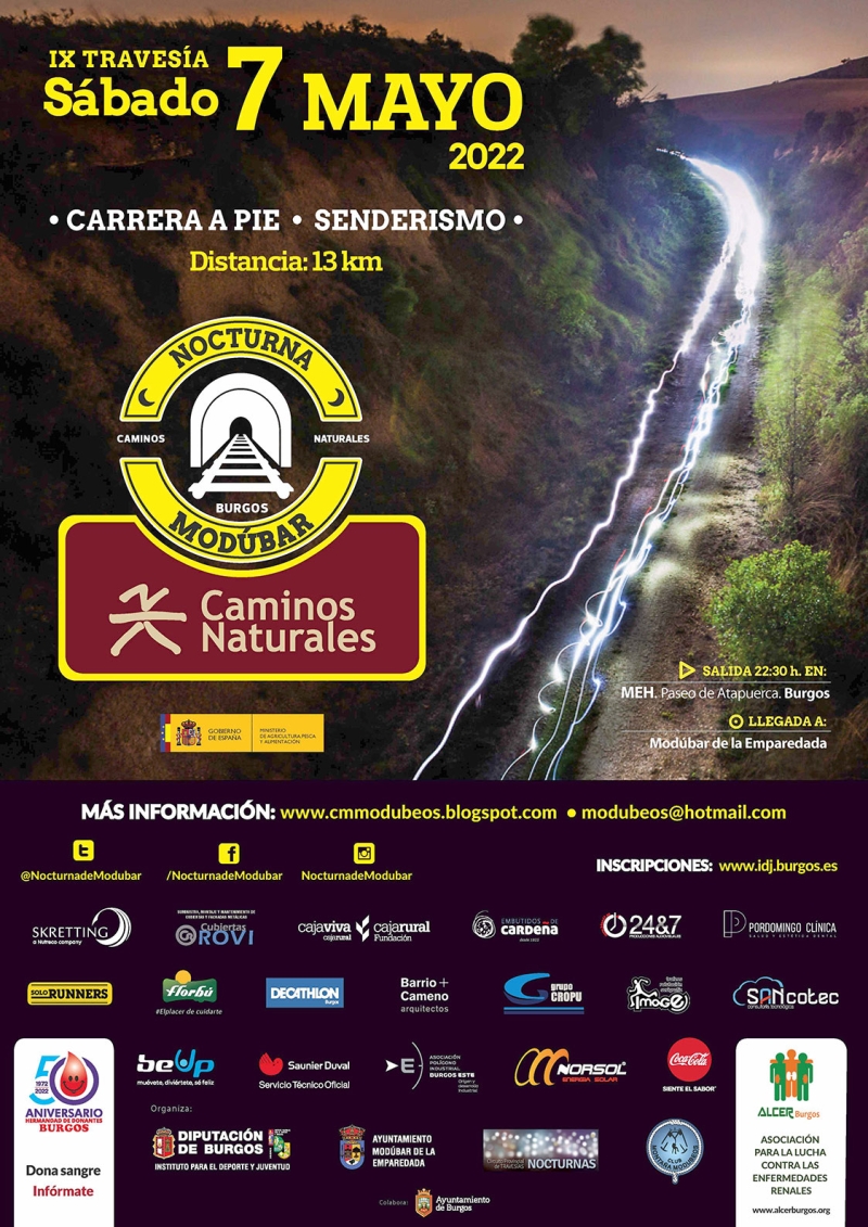 IX NOCTURNA DE MODÚBAR - Inscríbete