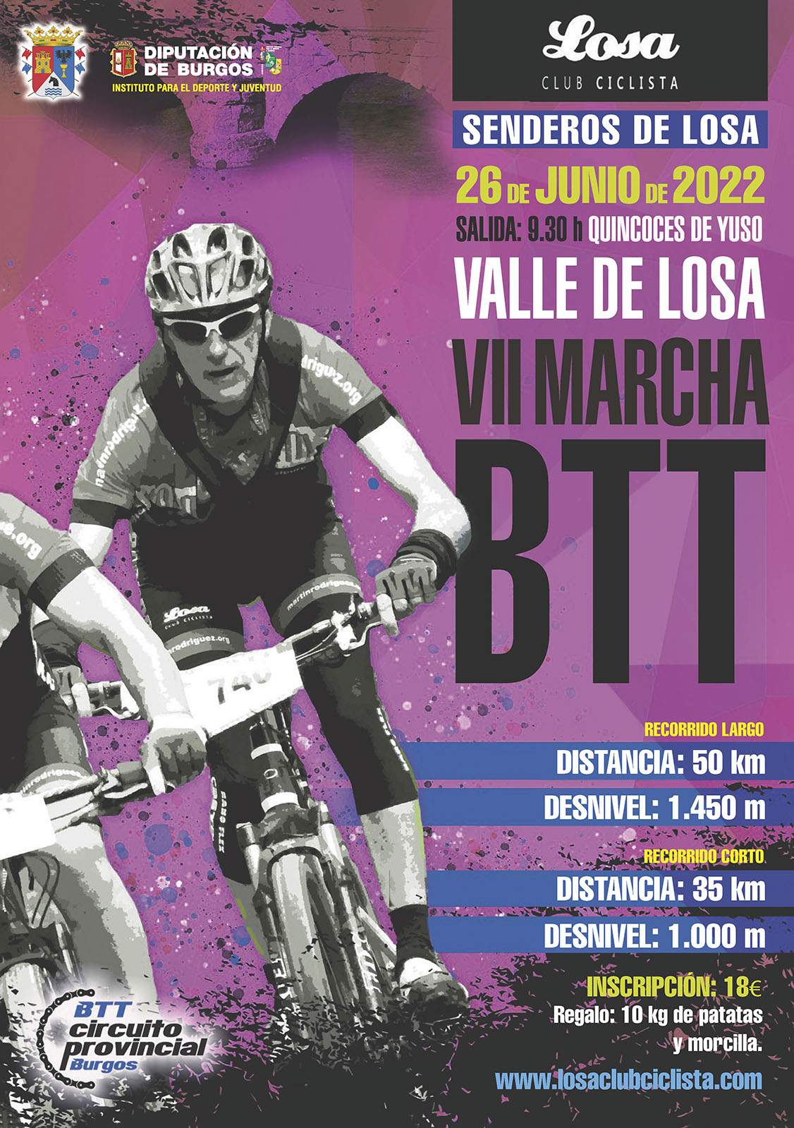 VII MARCHA BTT SENDEROS DE LOSA - Inscríbete