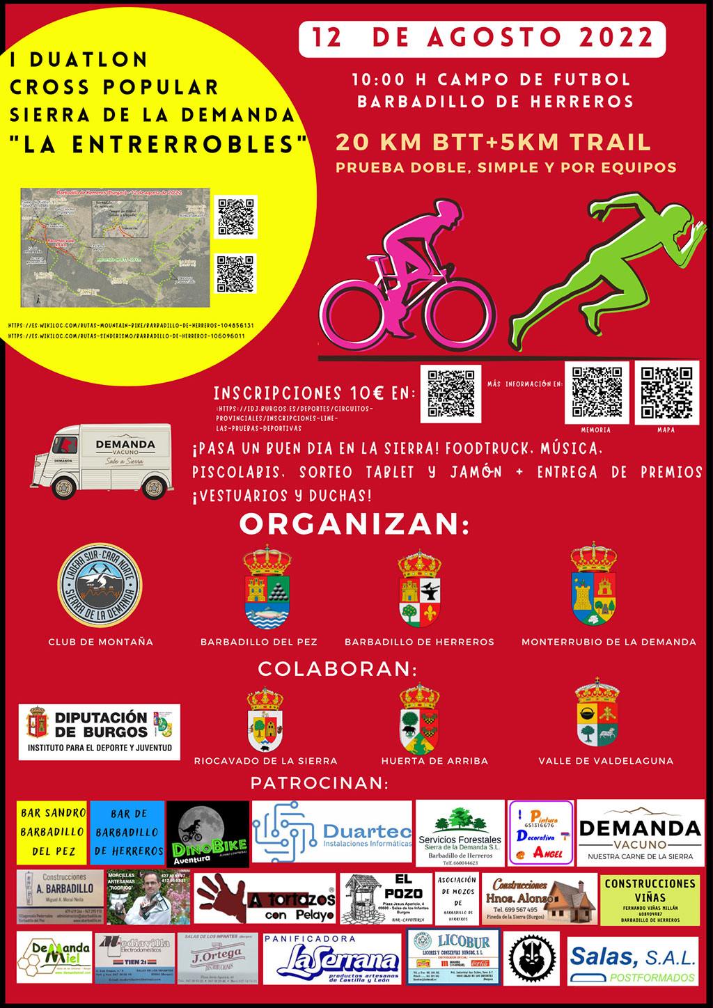 I DUATLON CROSS POPULAR SIERRA DE LA DEMANDA LA ENTRERROBLES - Inscríbete