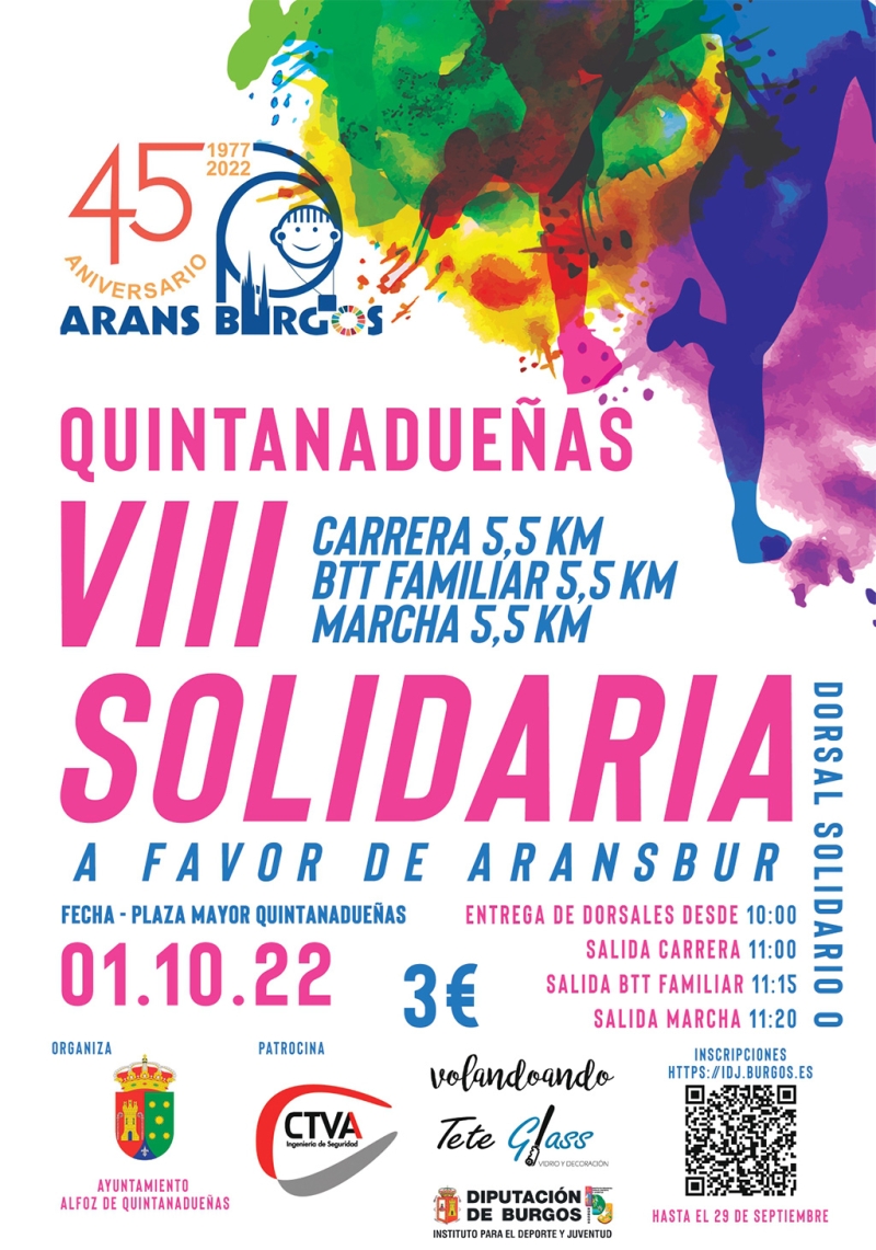 VIII MARCHA SOLIDARIA ALFOZ DE QUINTANADUEÑAS - Inscríbete