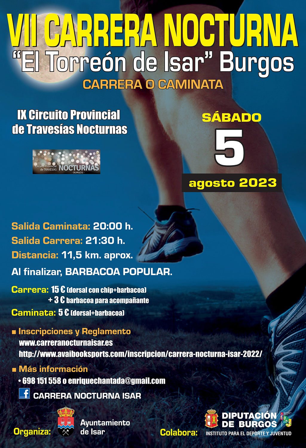 VII CARRERA NOCTURNA EL TORREÓN DE ISAR - Inscríbete