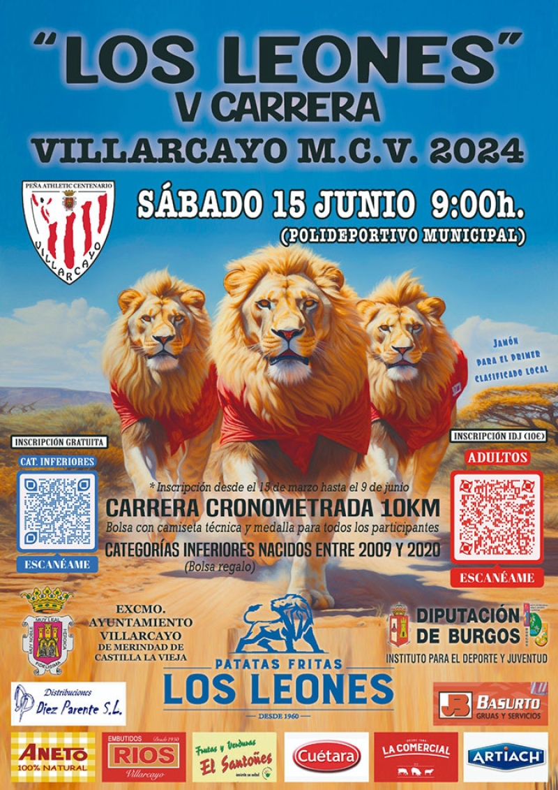 V CARRERA LOS LEONES - Inscríbete