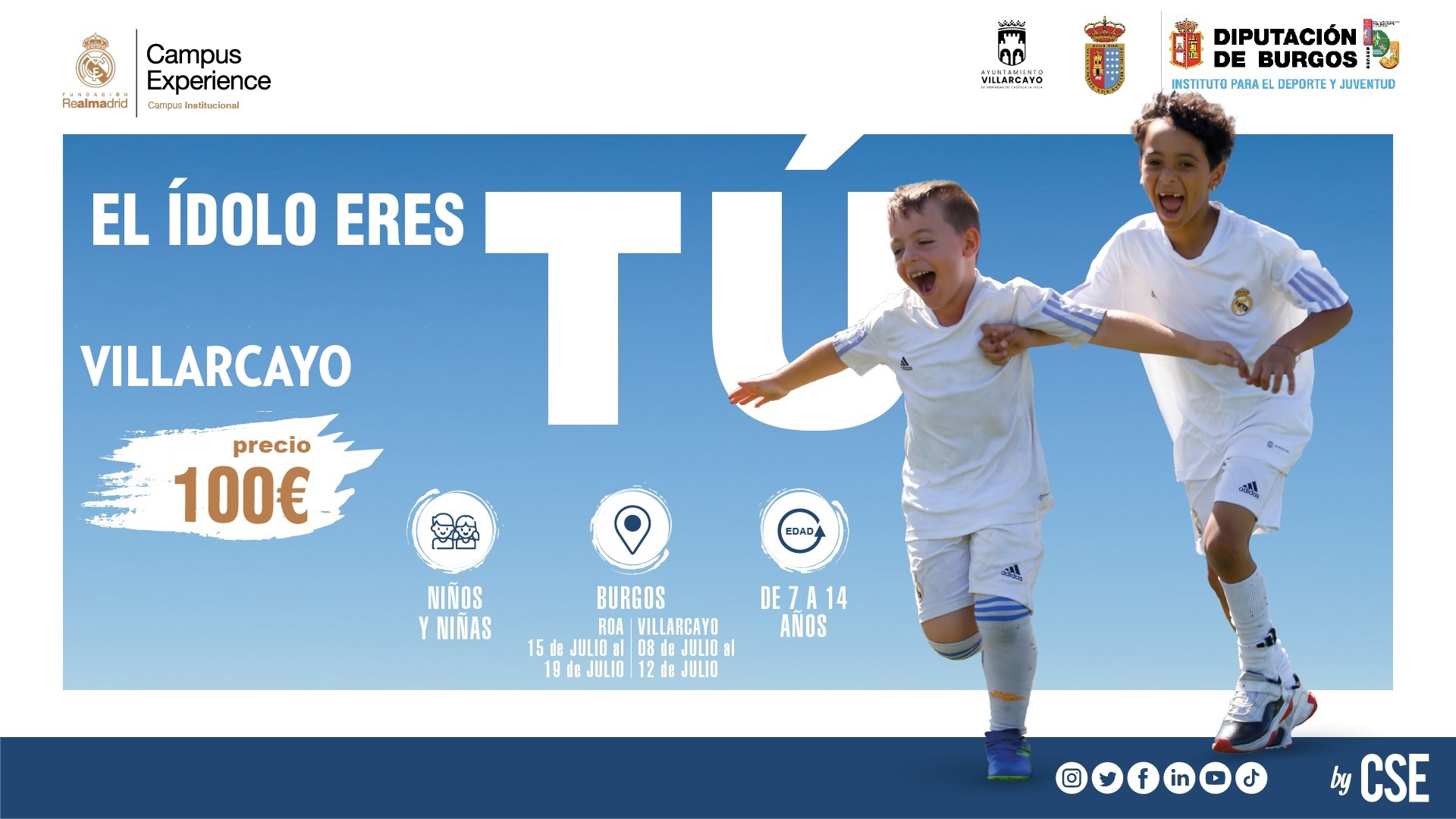 CAMPUS EXPERIENCE FUNDACIÓN REAL MADRID - VILLARCAYO - Inscríbete