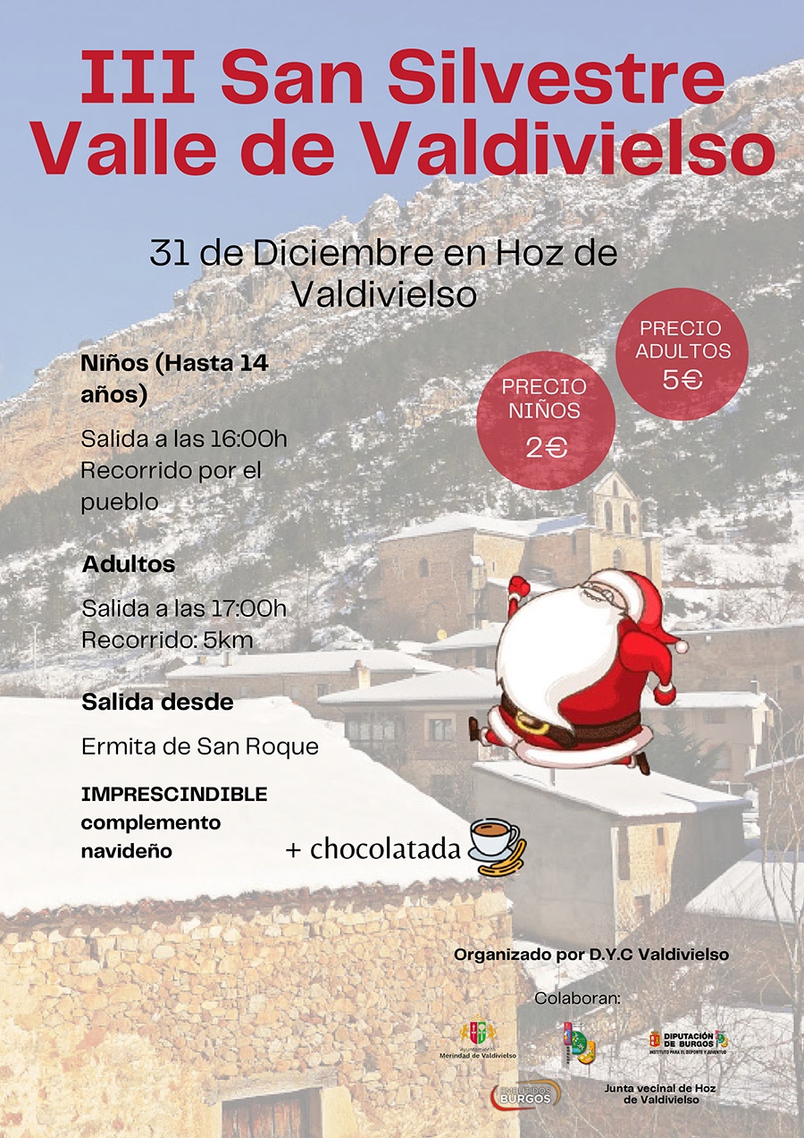 III SAN SILVESTRE VALLE DE VALDIVIELSO - Inscríbete
