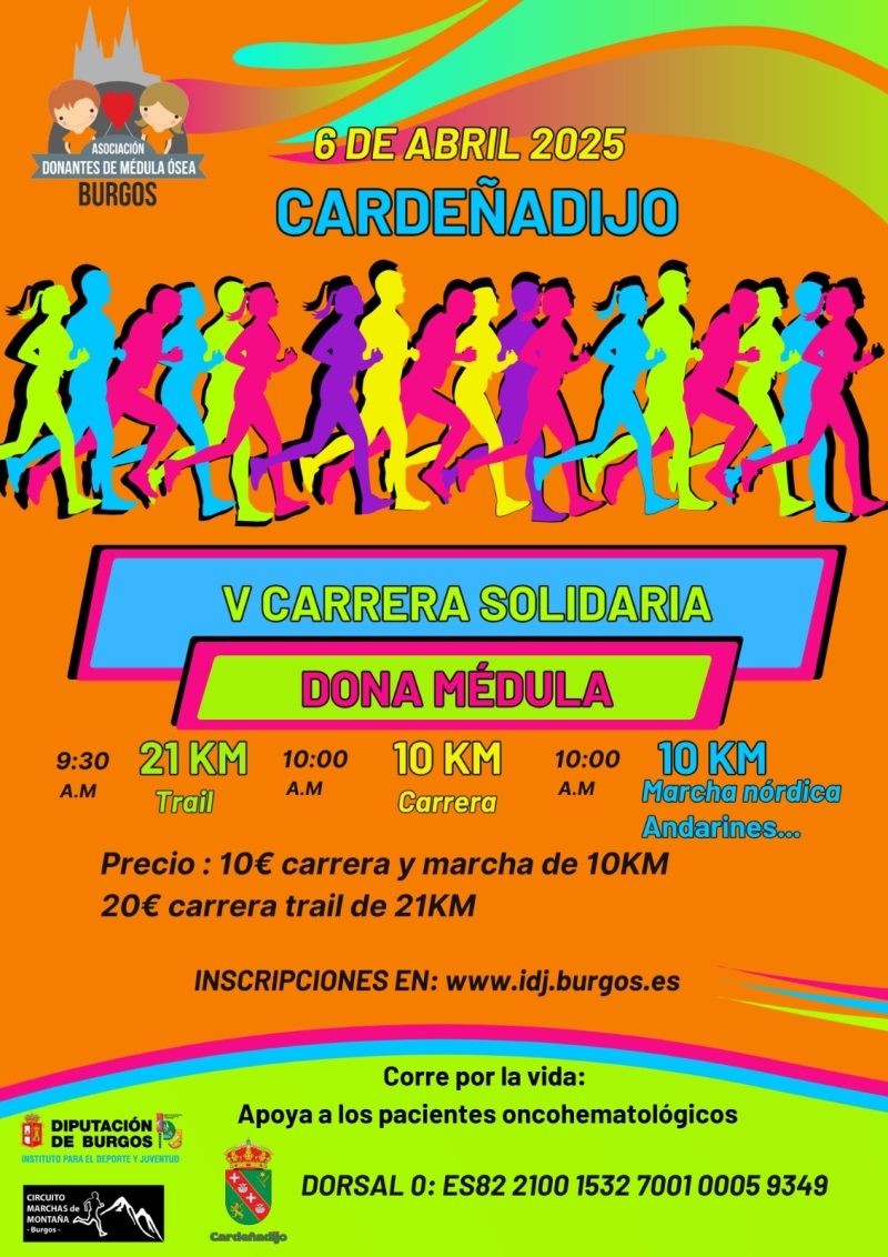 V CARRERA SOLIDARIA DONA MÉDULA - CARDEÑADIJO - Inscríbete