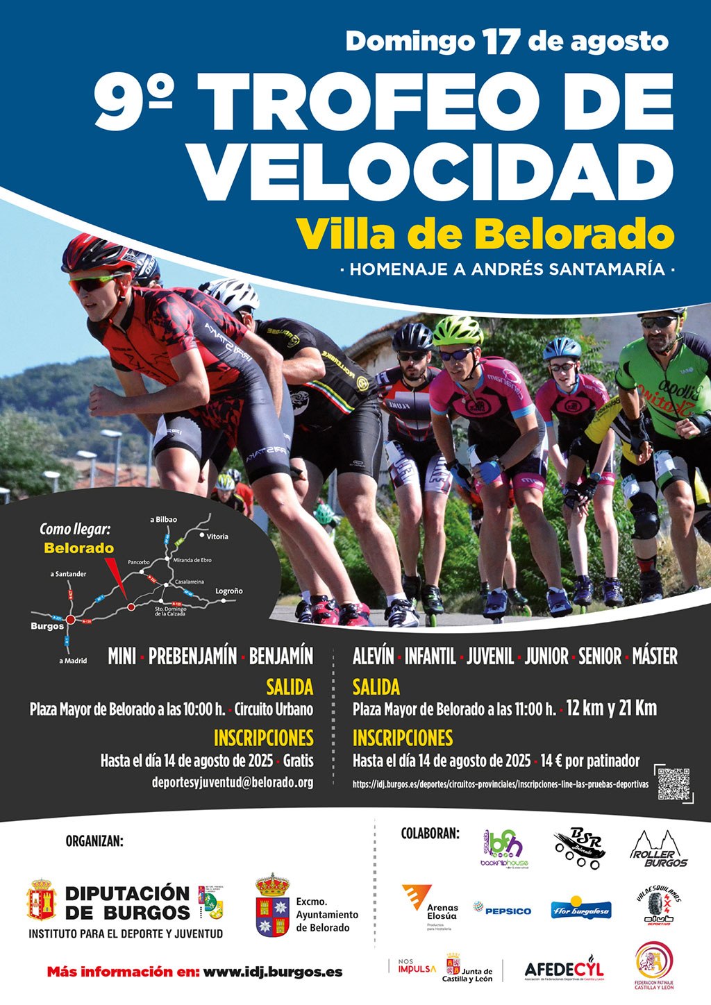 IX TROFEO DE VELOCIDAD VILLA BELORADO DE PATINES - Inscríbete