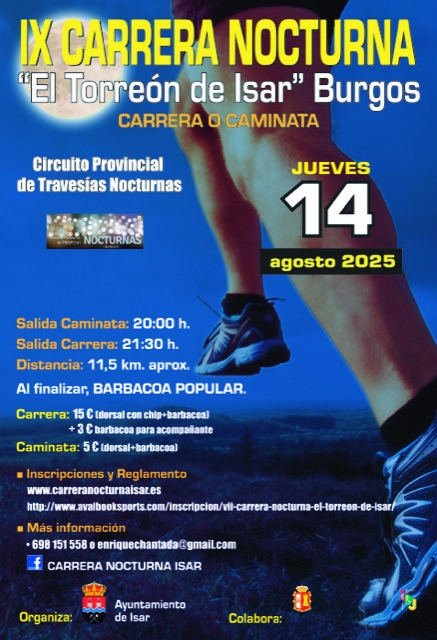 IX CARRERA NOCTURNA EL TORREÓN DE ISAR - Inscríbete