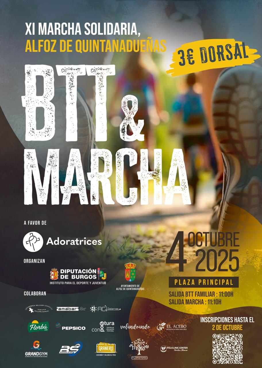 XI MARCHA SOLIDARIA ALFOZ DE QUINTANADUEÑAS - Inscríbete