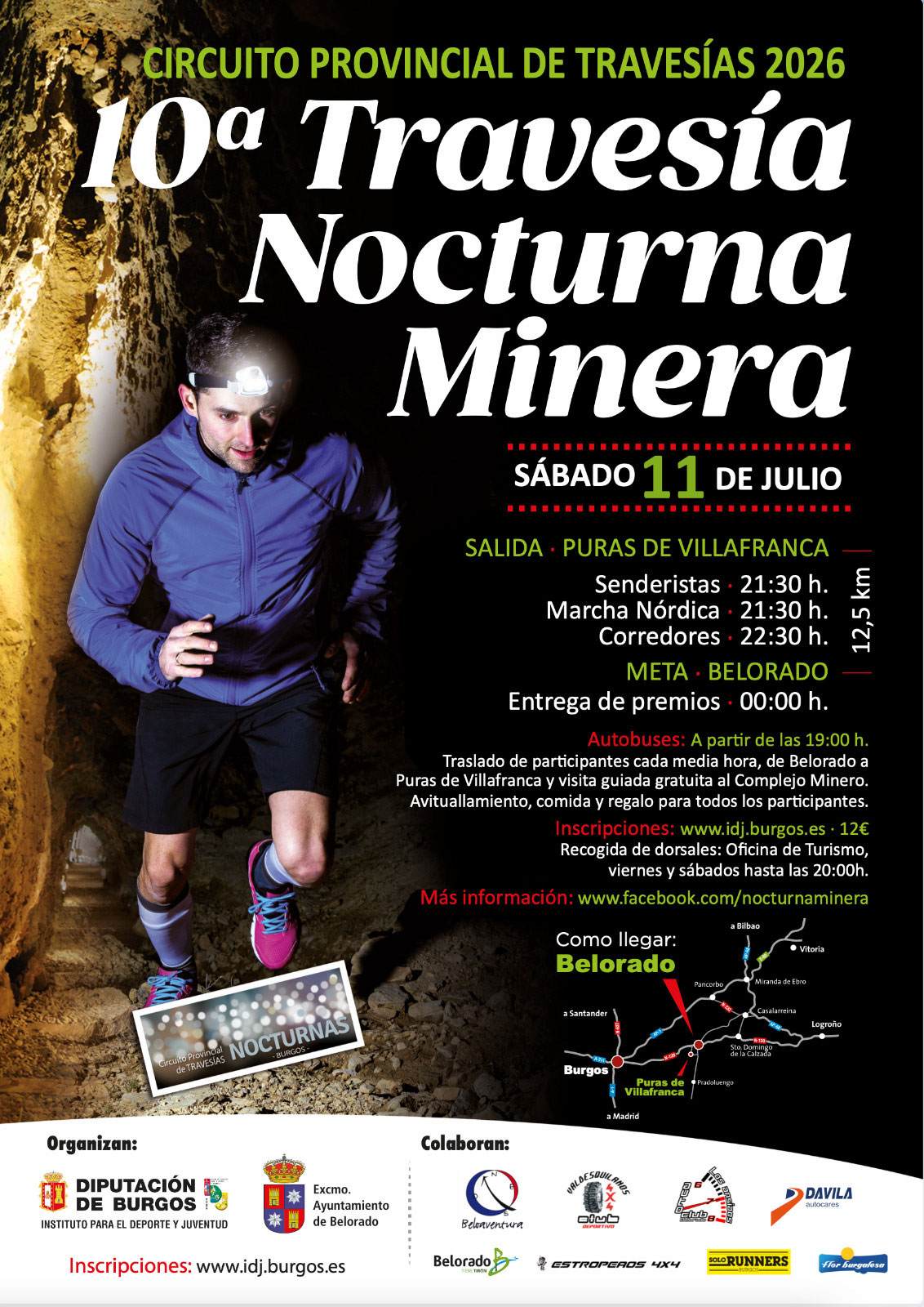 X NOCTURNA MINERA - Inscríbete