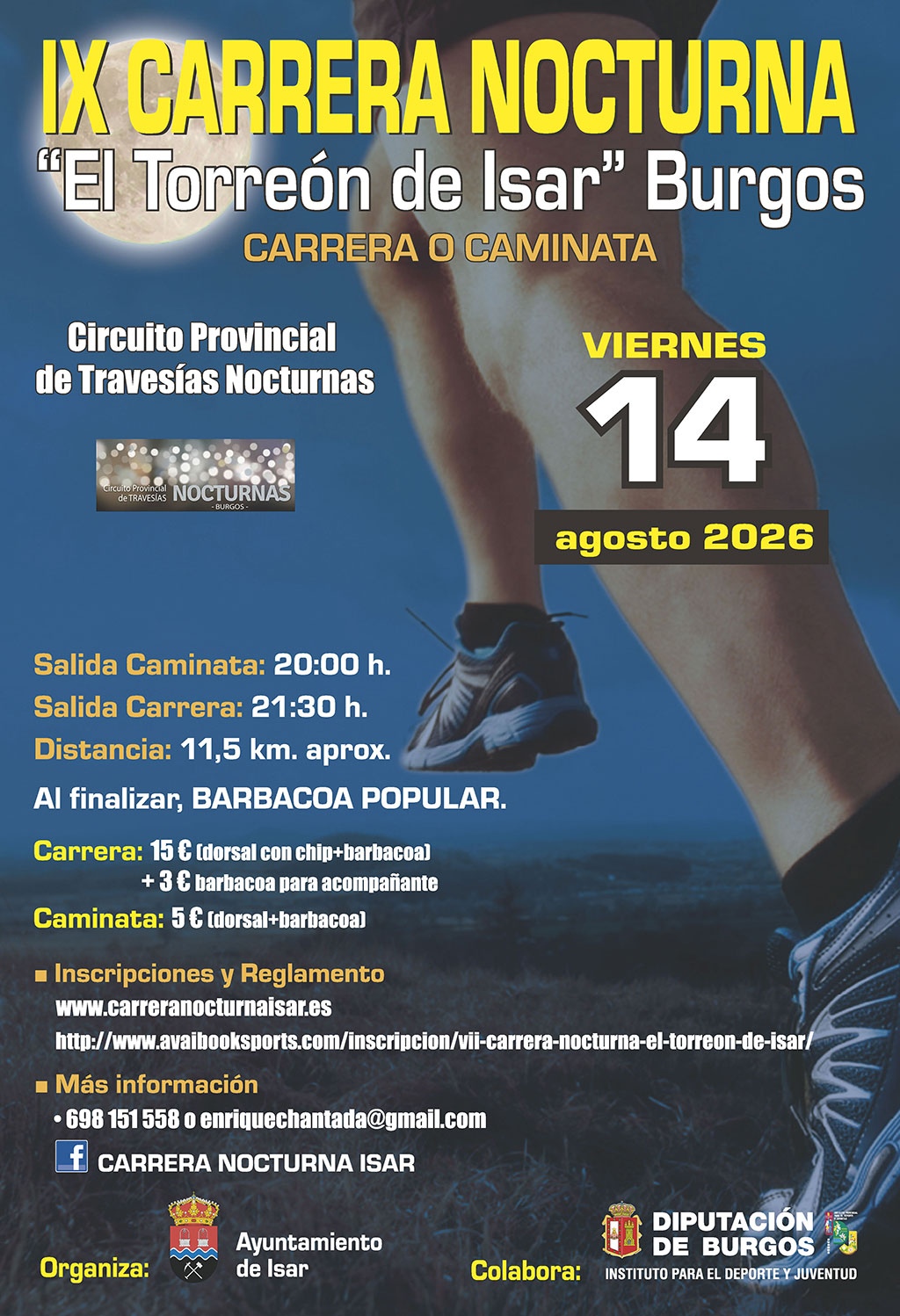 CARRERA NOCTURNA EL TORREÓN DE ISAR 2026 - Inscríbete