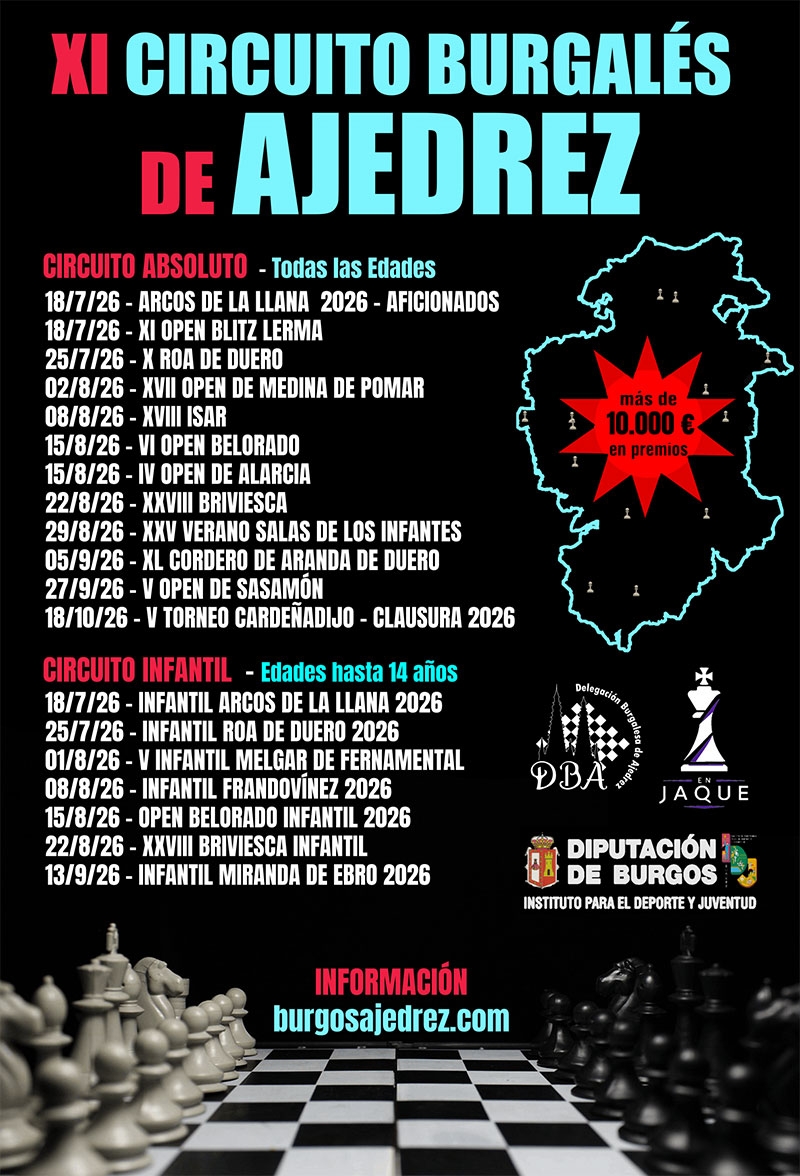 V TORNEO DE CARDEÑADIJO - CLAUSURA CIRCUITO BURGALÉS 2026 - Inscríbete