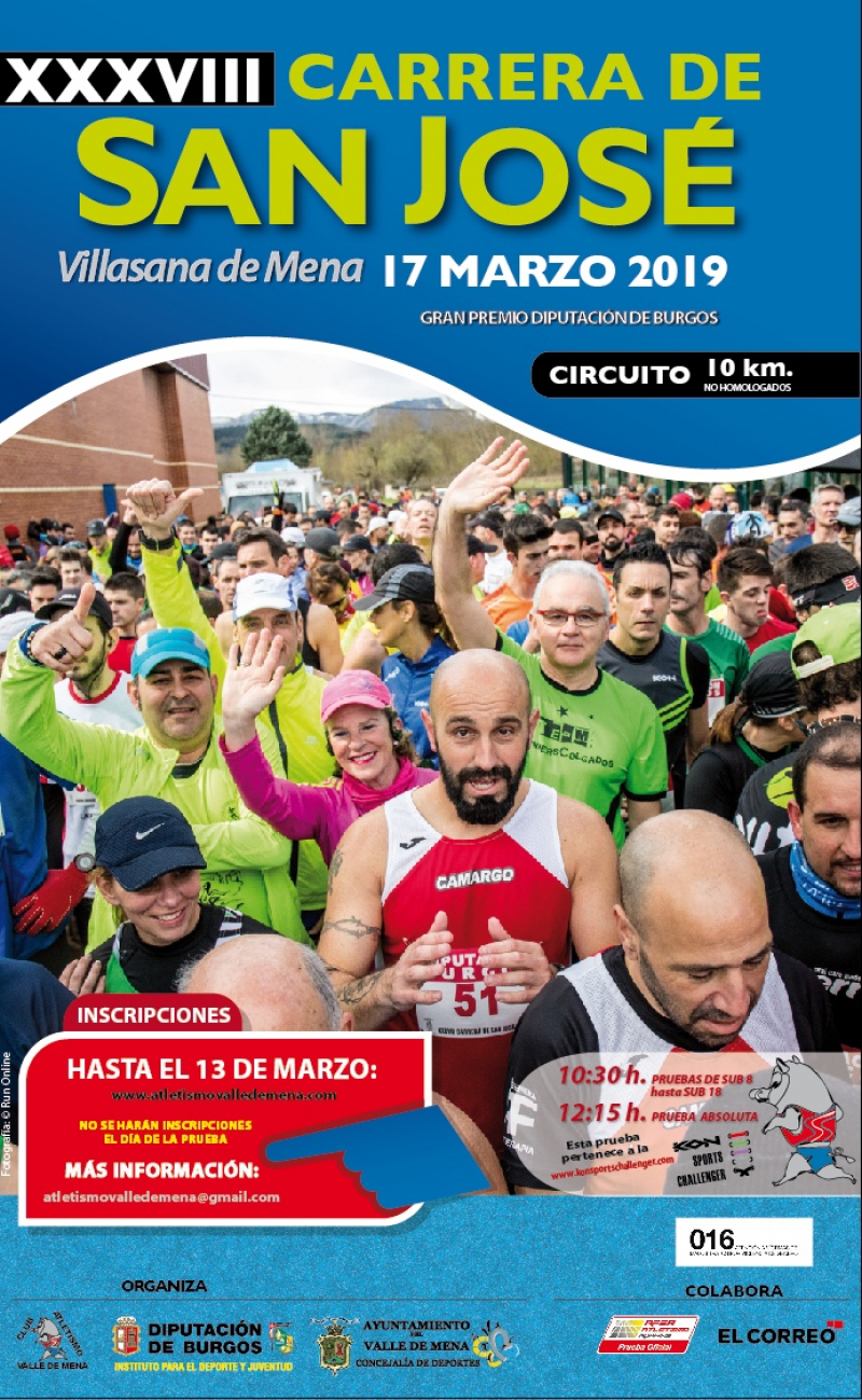 XXXVIII CARRERA DE SAN JOSÉ. GRAN PREMIO DIPUTACIÓN DE BURGOS. - Inscríbete