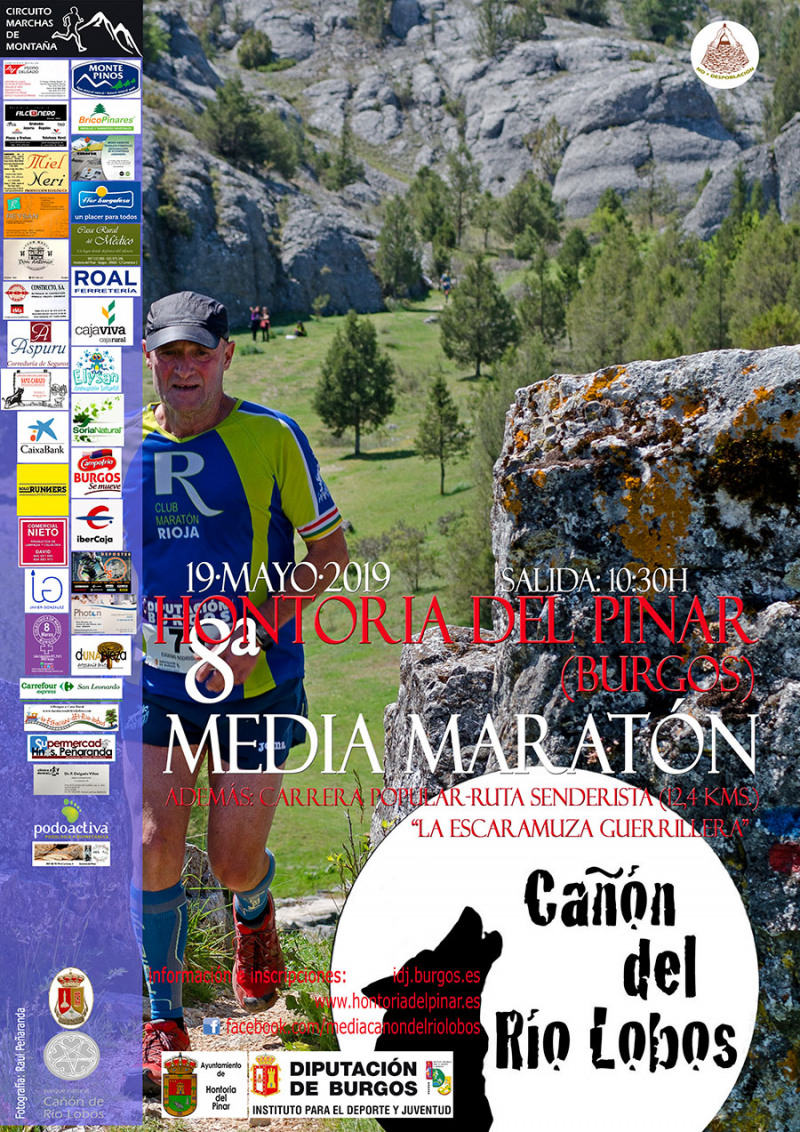 MEDIA MARATÓN HONTORIA DEL PINAR - CAÑÓN DEL RÍO LOBOS - Inscríbete