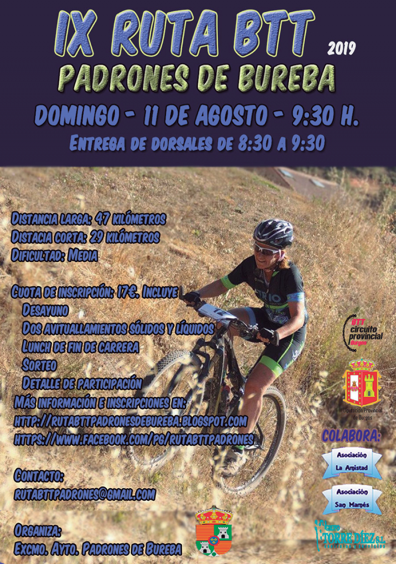 IX BTT PADRONES DE BUREBA - Inscríbete