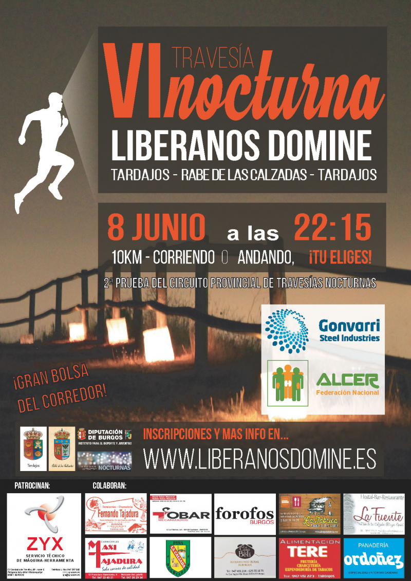 VI TRAVESIA NOCTURNA LIBERANOS DOMINE - Inscríbete