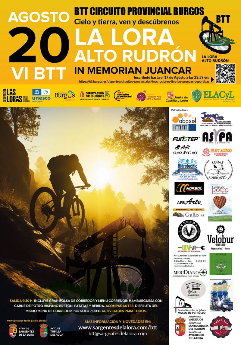 VI BTT LA LORA ALTO RUDRÓN IN MEMORIAN JUANCAR - Inscríbete