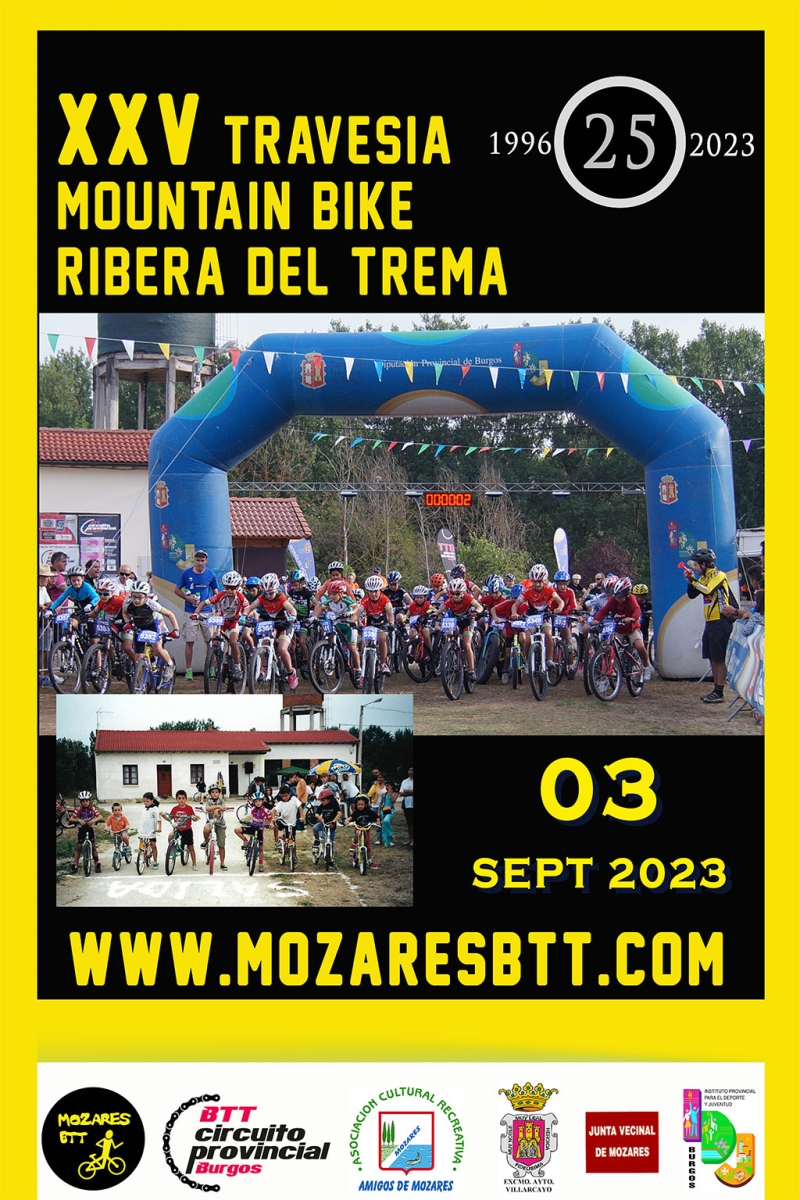 XXV TRAVESÍA MTB RIBERA DEL TREMA - MOZARES BTT (MENORES) - Inscríbete