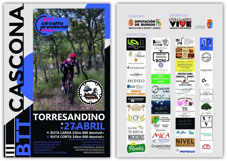 III BTT CASCONA - Inscríbete