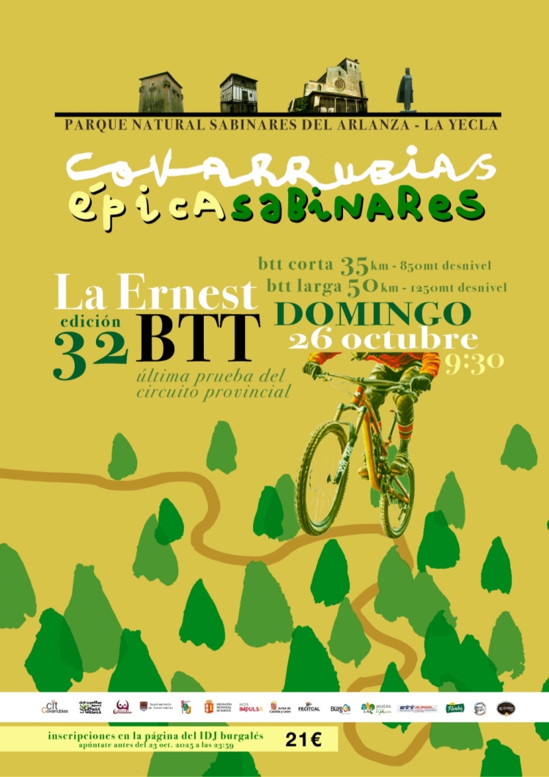 32ª ÉPICA SABINARES - LA ERNEST - Inscríbete 32ª ÉPICA SABINARES - LA ERNEST - Inscríbete